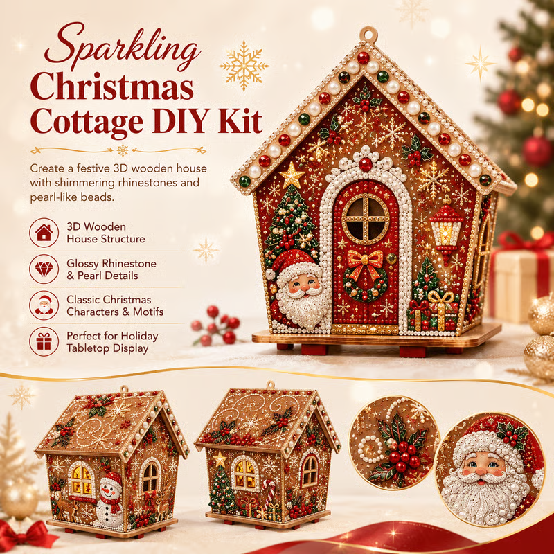 Sparkling Christmas Cottage DIY Kit