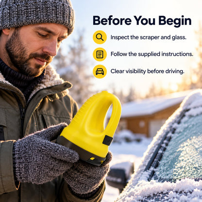 ❄️Handheld Electric Ice Scraper ⚡Quick & Easy Car Window Ice Removal