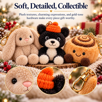 🎄 24-Day Plush Advent Calendar – Mini Character Surprises & Collectible Bag Charms