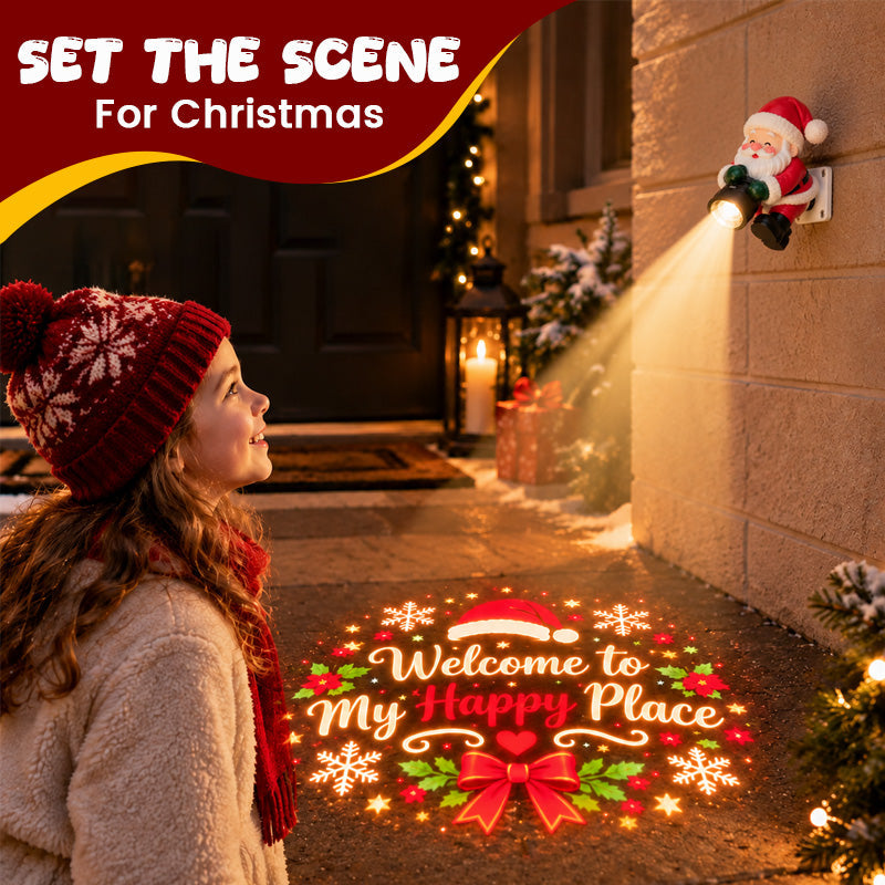 🎅Santa Christmas Welcome Projector✨