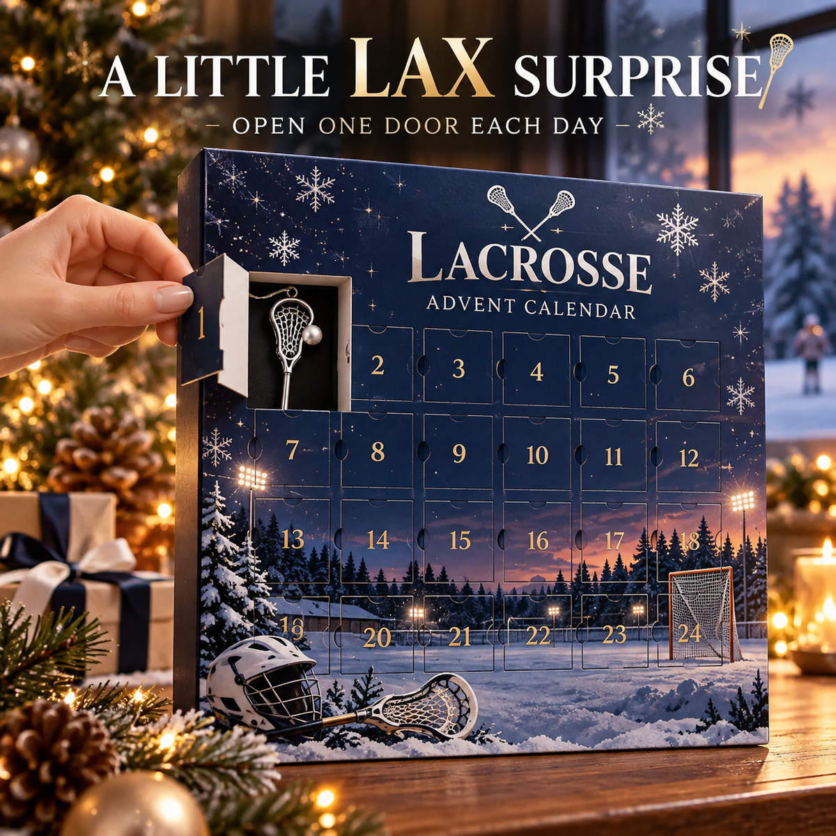 🥍🎄 24-Day Lacrosse Advent Calendar – A Holiday Surprise for Every Fan