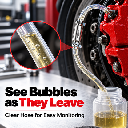 🛑 One-Way Check Valve Hydraulic Brake Bleeder Kit – Solo Motorcycle & Car Tool 🚗