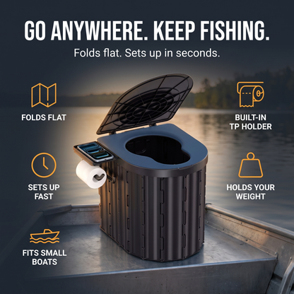 Portable Folding Toilet for Small Boats