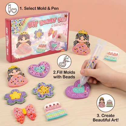 ✨Magical Bead Painting – 🎨DIY Set for Kids
