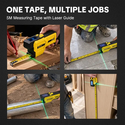 📏 3-in-1 Digital Laser Tape Measure
