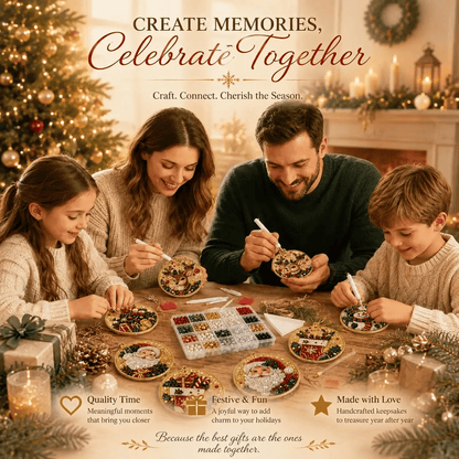 6Pcs/12Pcs Christmas DIY Diamond Painting Ornaments Kit