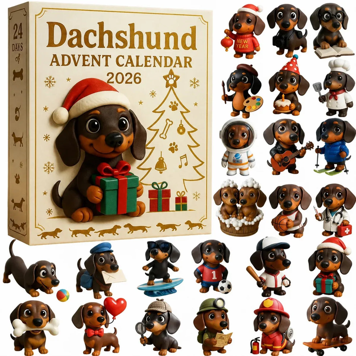 🎄🐾 2026 Dachshund Advent Calendar — 24 Days of Wiener Dog Wonder! 🐶✨