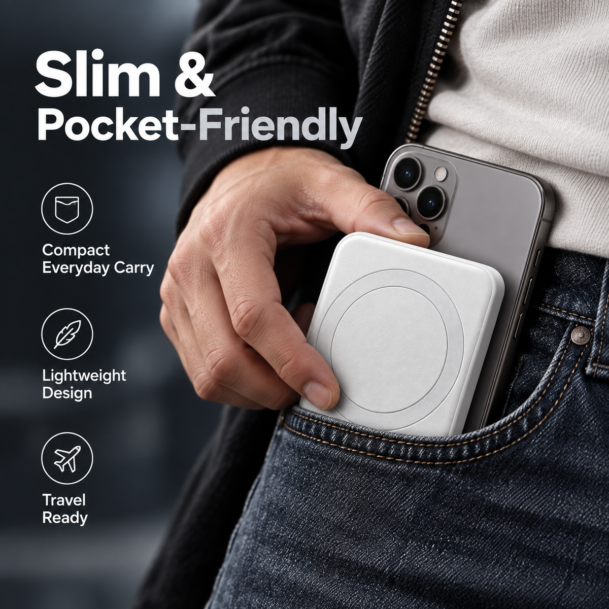Powerbank 10000mAh + Porte-Cartes Gratuit