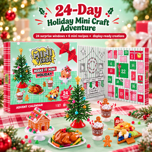 🎄 24-Day Holiday Miniature Advent Calendar | Craft Your Magic