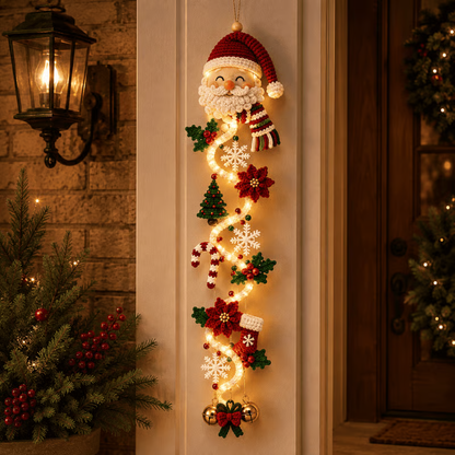 ⏳ Last day! 49% OFF – 🎅MerryCascade Glowing Christmas Door Hanger