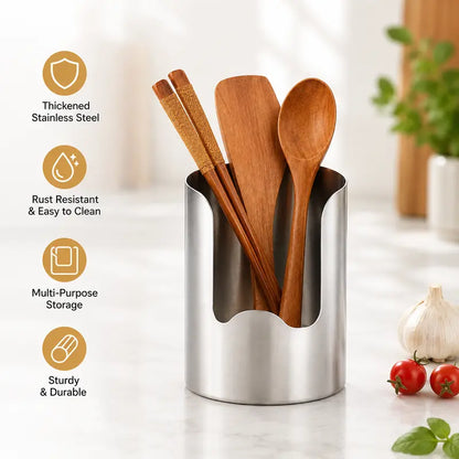 🥣 Stainless Steel Utensil & Lid Organizer