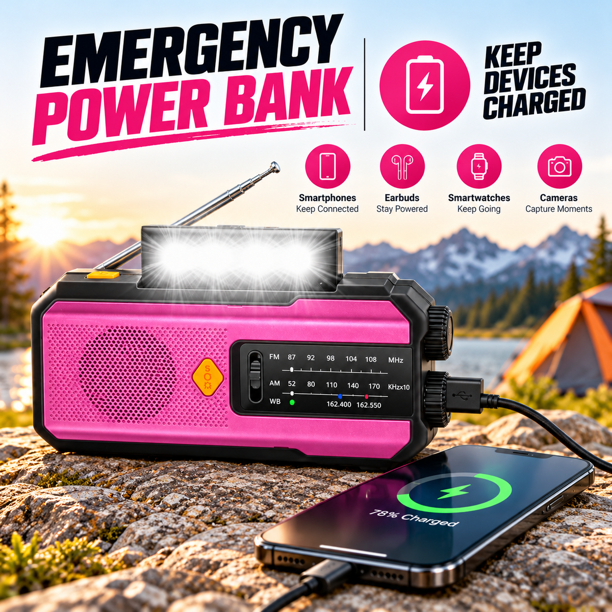 Multifunction Emergency Radio