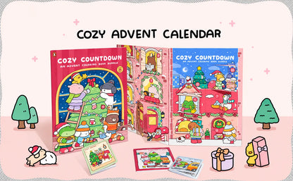 🎁🎨 24-Day Christmas Countdown Mystery Box mini Coloring Book Set