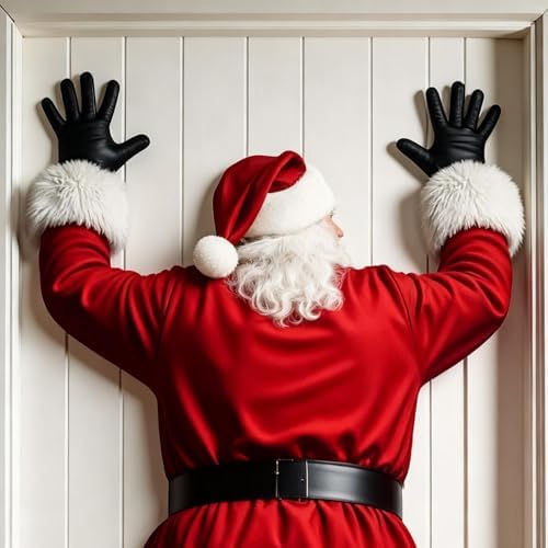 🎄🎅Christmas Door Cover, Holiday Entrance Decoration, 90x180cm Polyester Wrap for Indoor Outdoor Use🎁