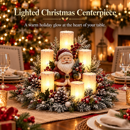 🌲Lighted Christmas Centerpiece – 7 Festive Candle-Style Holiday Designs