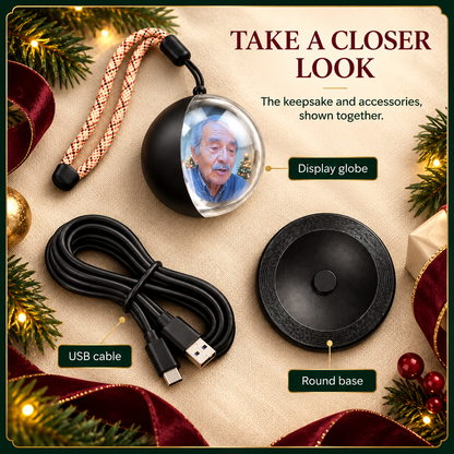 🎄❤️ MemoryGlow™ Personalized Photo Christmas Ornament 🎁✨