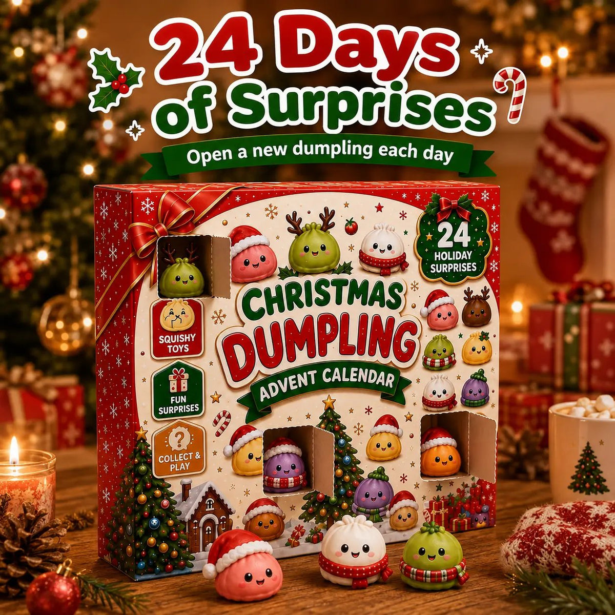 24 Days of Squishy Christmas Surprises 🎄