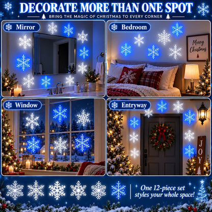 ❄️LED Snowflake Wall Set