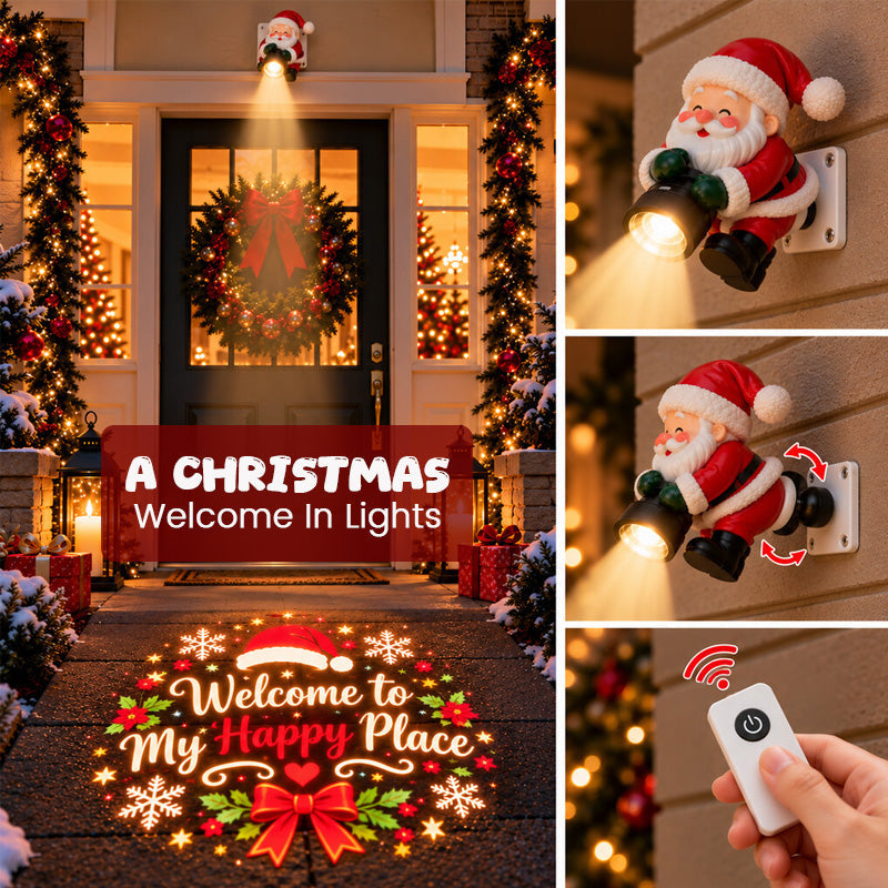 🎅Santa Christmas Welcome Projector✨