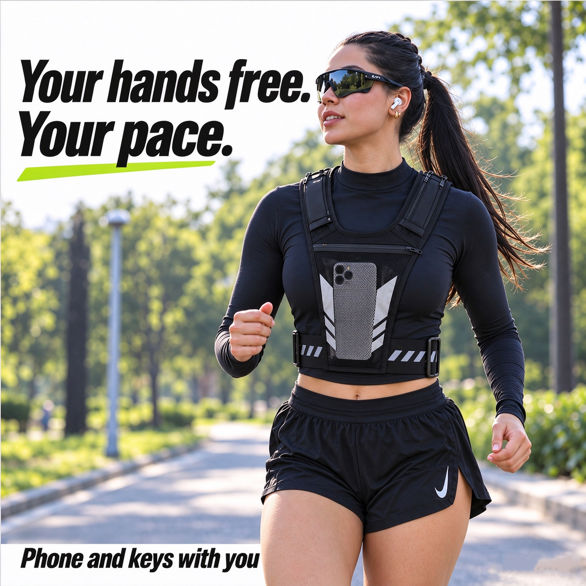 🔥 HOT SALE 🏃Hands-Free Reflective Running Vest 🔥