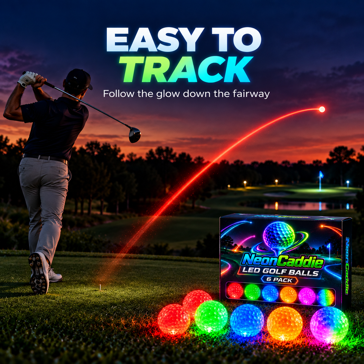 ✨⛳Light up every round, Ahlet-LED Golf Balls