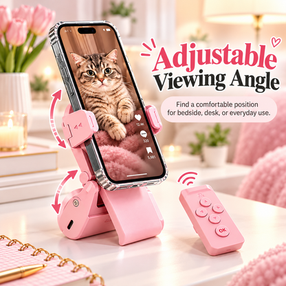 📱Hands-Free Phone Stand with Scroll Remote
