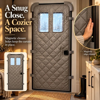 🏠❄️ Magnetic Thermal Door Curtain - Keep the Cold Out & Warmth In🧲🔥