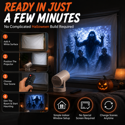 👻New Halloween window projector