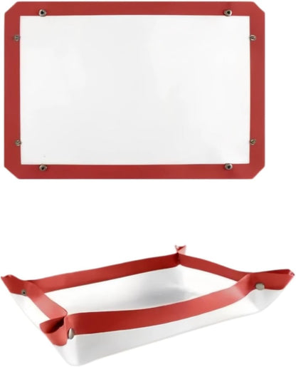 🥧 2-in-1 Silicone Baking Mat with Snap-Up Edges – Reusable Nonstick Oven Liner