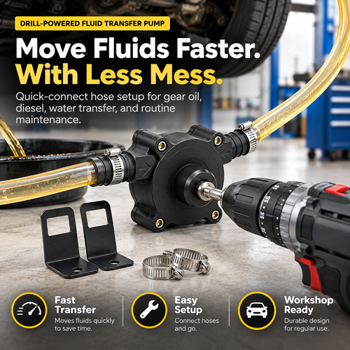 🔧 Drill-Powered Transfer Pump