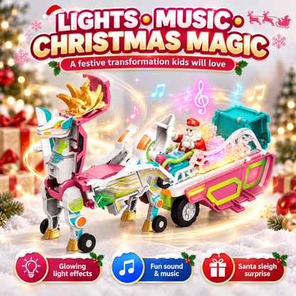 🎄🚗 3-in-1 Magnetic Transforming Christmas Car Set