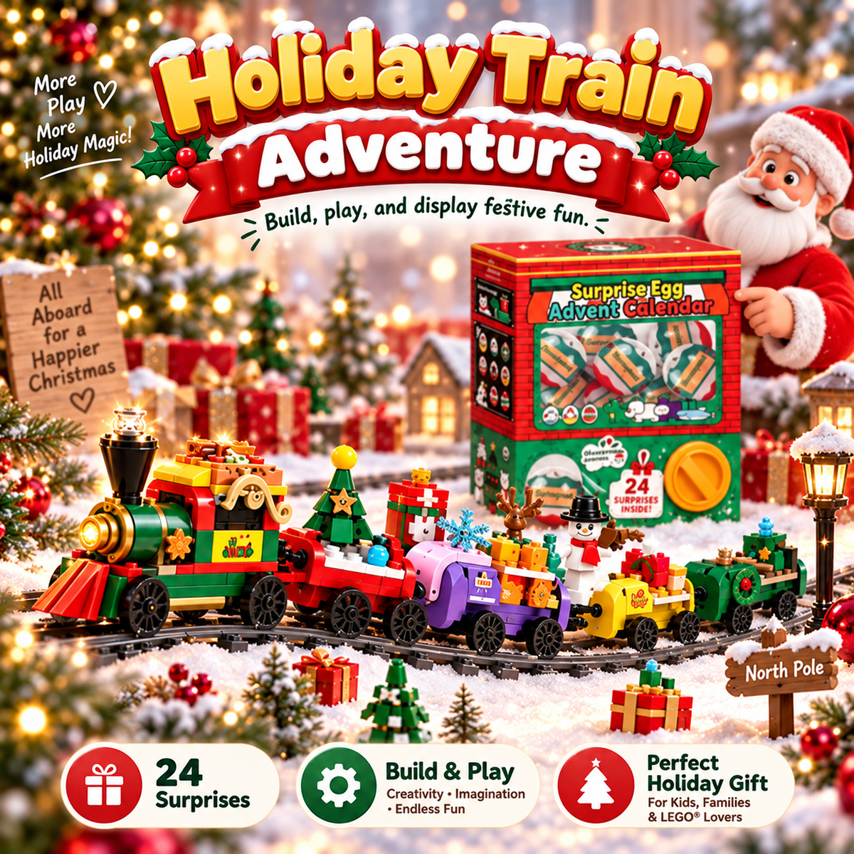 🎅 2026 Christmas Capsule Building Blocks, Surprise Mini Building Set