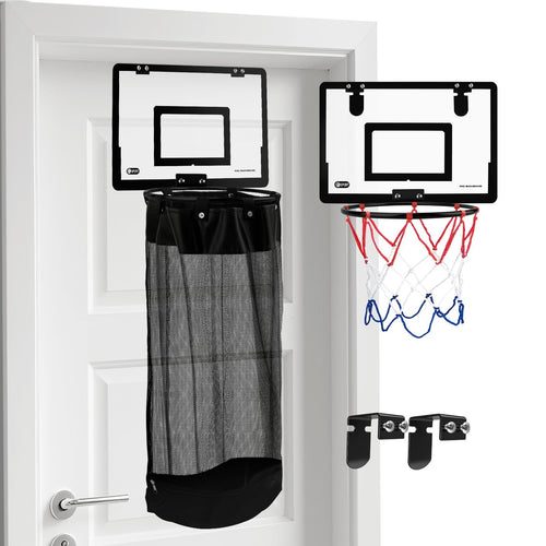 🏀Door Basketball Hoop with Laundry Hamper – Kids Indoor Basketball Set & Hanging Clothes Basket