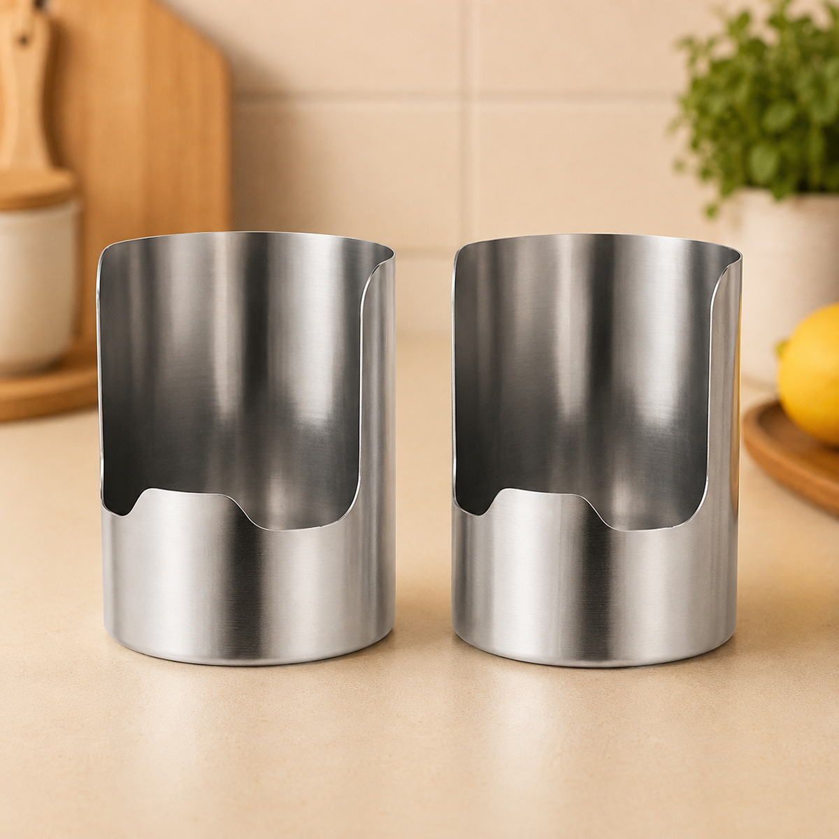 🥣 Stainless Steel Utensil & Lid Organizer
