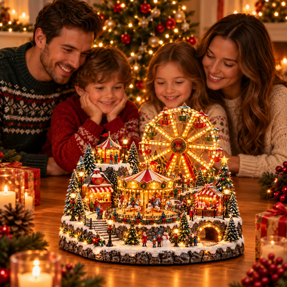 🎄 Magical Christmas Village™ – Lighted Animated Winter Wonderland Holiday Decoration