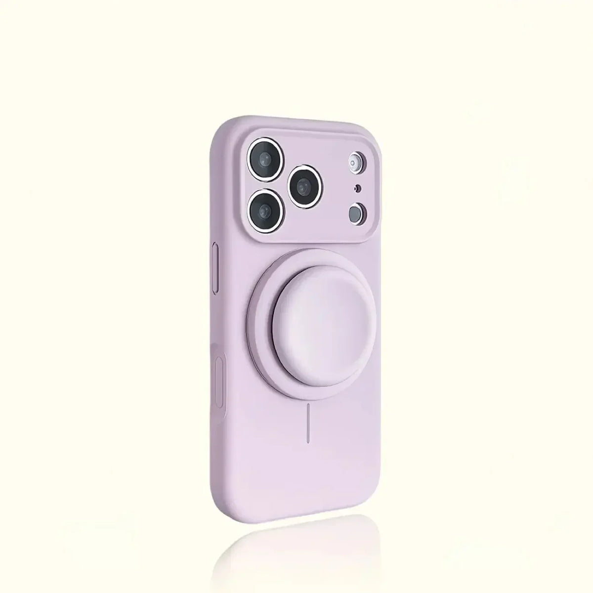 Magnetic Stand Liquid Silicone Full Coverage Phone Case with AI Capture Button for iPhone 18 Pro Max