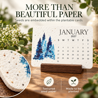✨Early Holiday Sale 49% OFF🌱Eco-Friendly Plantable “Timeless” Seed Calendar 2027📆