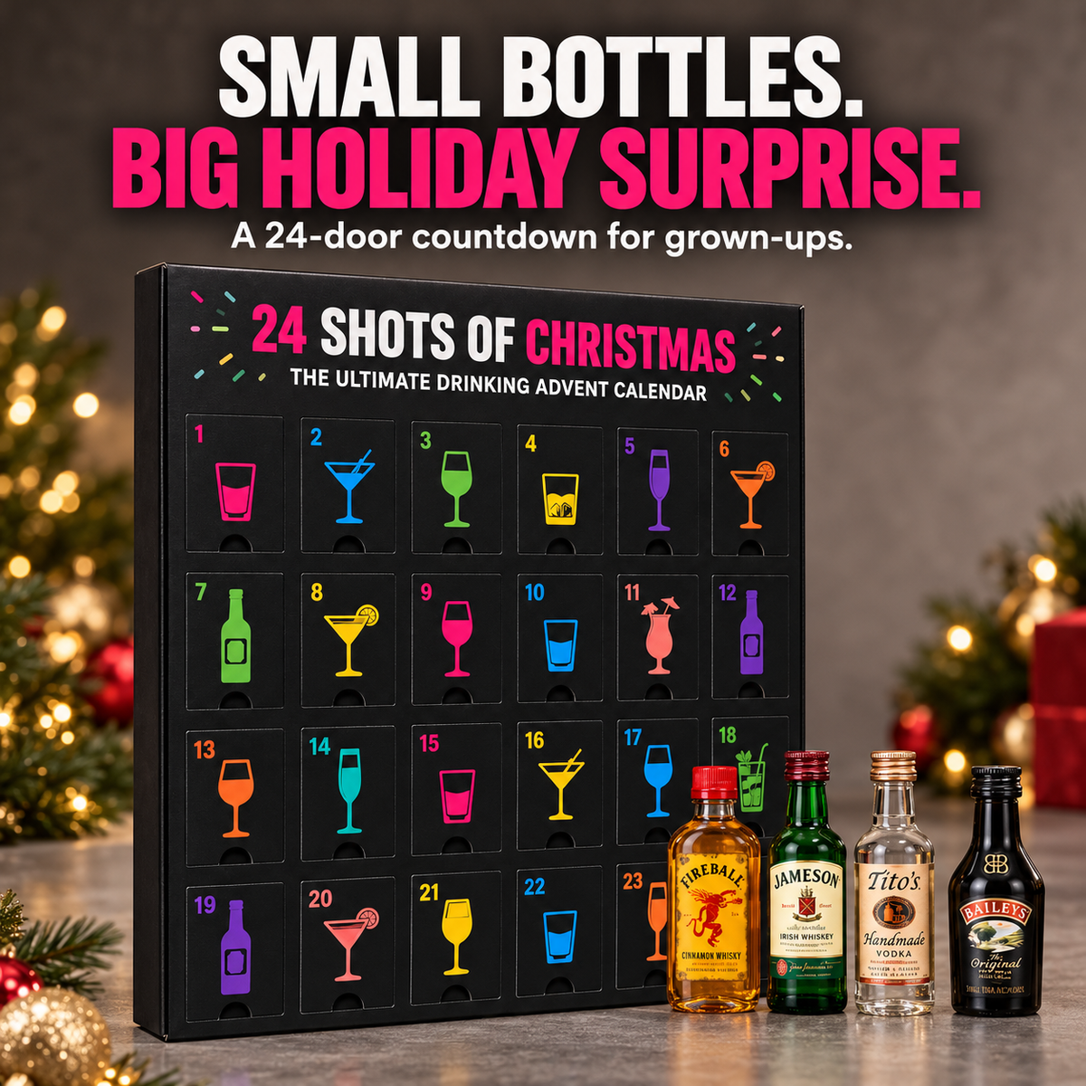 🎄24 Shots Of Christmas - A Holiday Surprise Behind Every Door