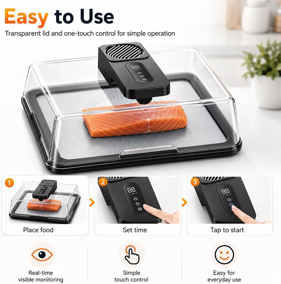 Meat Defroster Machine, 2026 Upgrade Electric Food Defrosting Box