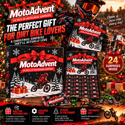 Motocross Lover Advent Calendar | 24 Days of Rider Themed Gifts, No Candy Fillers