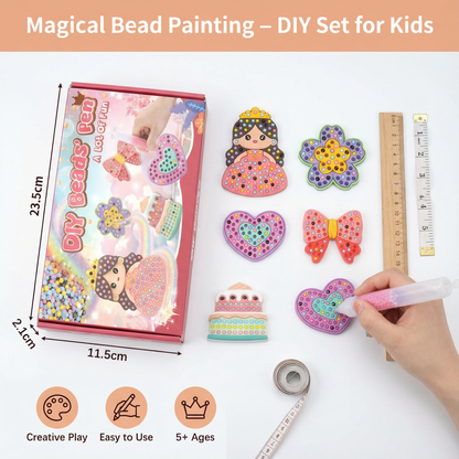 ✨Magical Bead Painting – 🎨DIY Set for Kids