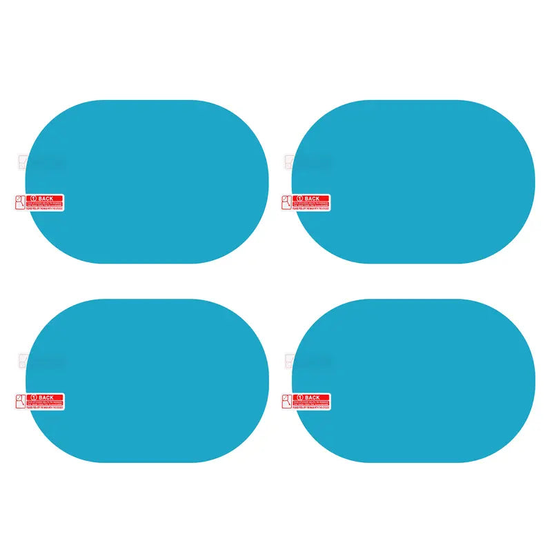 🚗 4PCS Car Rearview Mirror Rainproof & Anti-Fog Film – Clear Vision in Rain💦