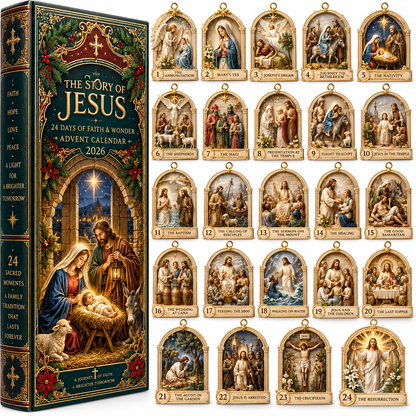 Story of Jesus 2026 – 24 Days of Faith & Wonder Advent Calendar with 24 Unique Biblical Scene Miniatures