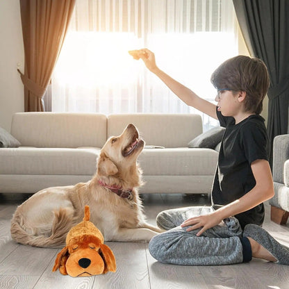 Dog Anxiety Heartbeat Plush Toy Sleep Simulation Calming Durable Interactive Pet Chew