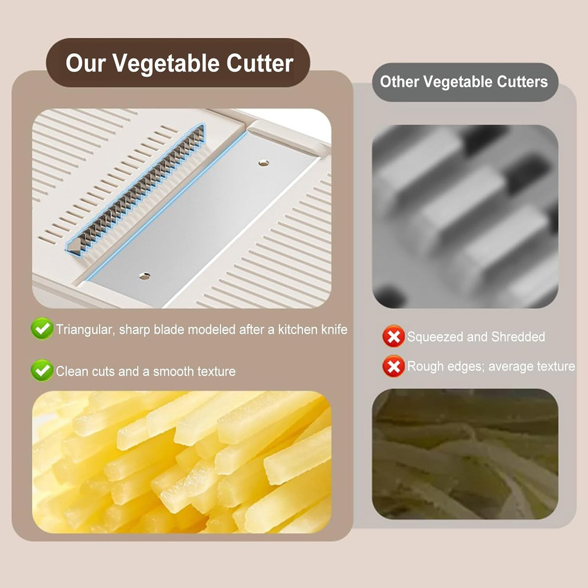 Sharp stainless steel vegetable slicer blade comparison