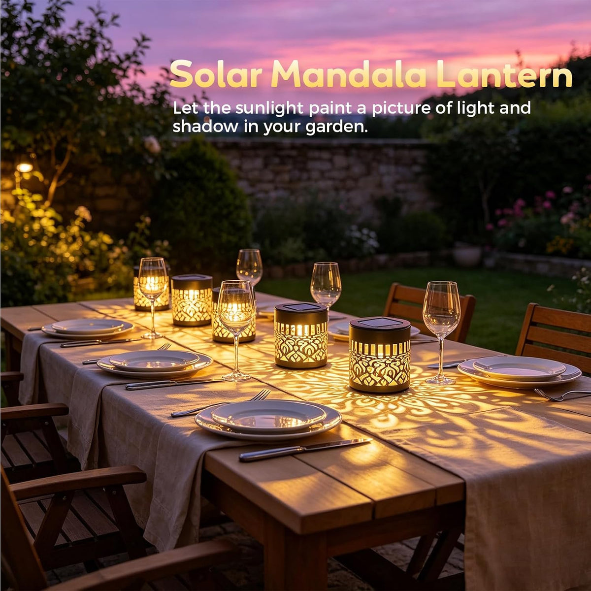 ✨🤩2026 New Decorative Solar Fence Light – Mandala-Themed LED Fence Light