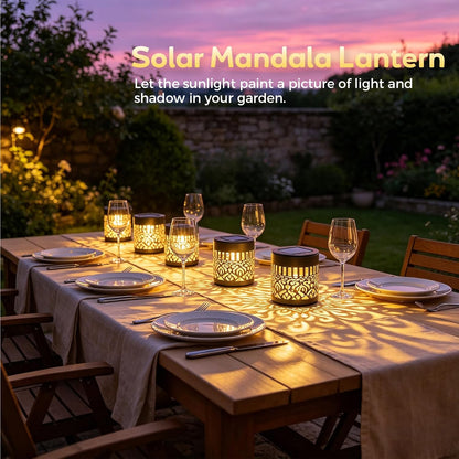 ✨🤩2026 New Decorative Solar Fence Light – Mandala-Themed LED Fence Light