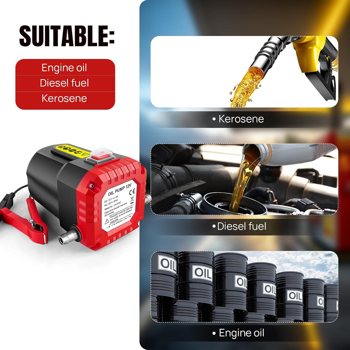 💪Fall Sale 50% OFF🔥 | 12V Portable Oil Extractor Pump – Easier DIY Oil Changes