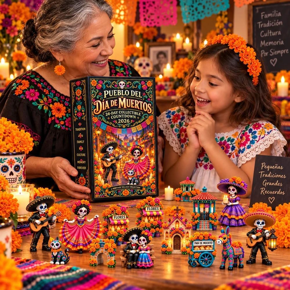 Pueblo del Día de Muertos 2026, Day of the Dead Advent Calendar