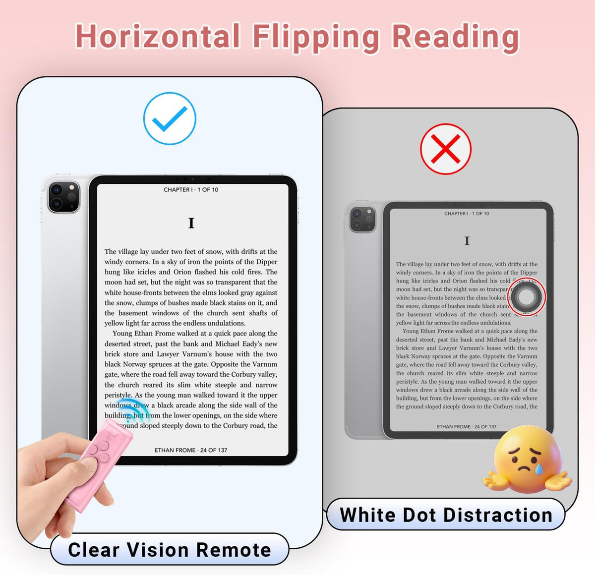 📱 Bluetooth Scrolling Remote & Phone Stand – Page Turner & Camera Shutter